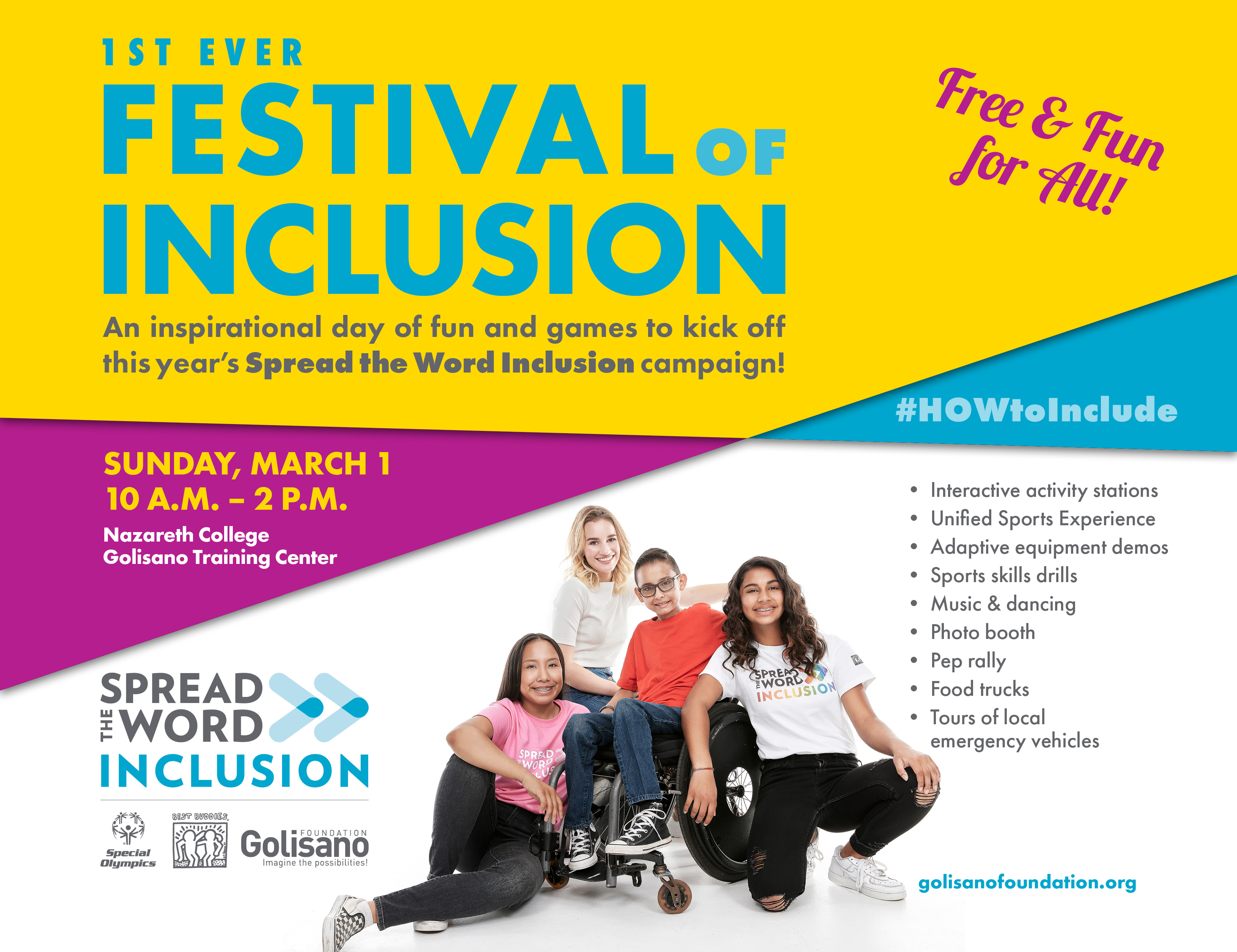 First Ever Festival of Inclusion March 1 2020