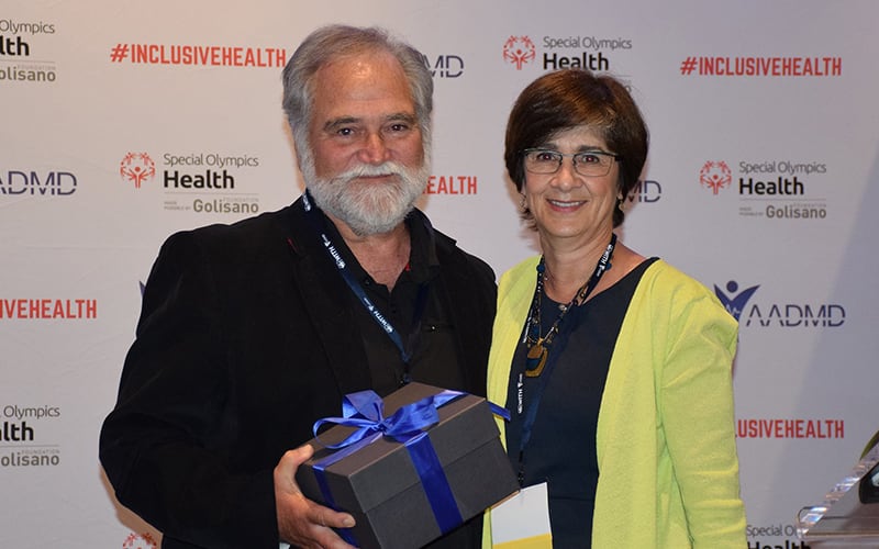 Ann Costello and Dr. Rick Rader, MD, at the 2018 Move to Include Awards