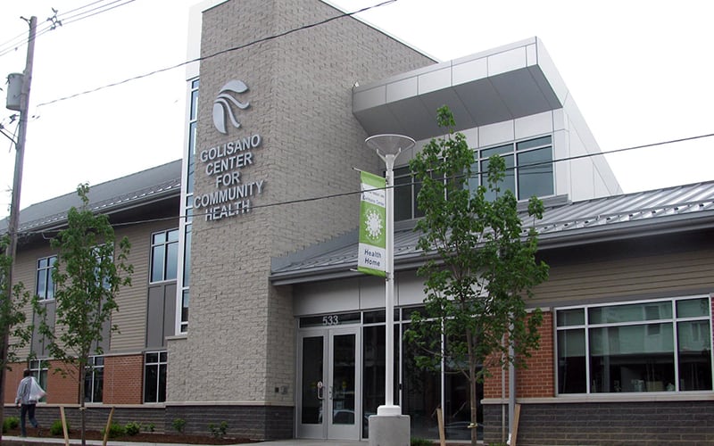 Exterior photo of the Golisano Center for Community Health