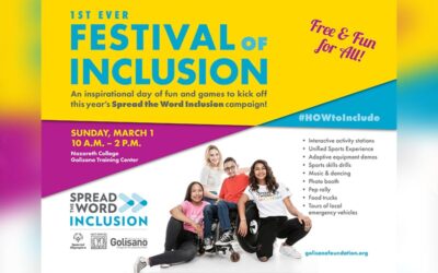 First Ever Festival of Inclusion Announced is March 1st – Will Kick off This Year’s Regional Spread the Word ﻿Inclusion Campaign