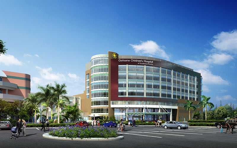 Rendering of the Golisano Children's Hospital of Southwest Florida