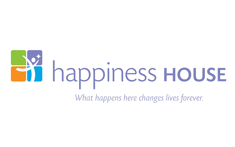 Happiness House - What happens here changes lives forever. - logo