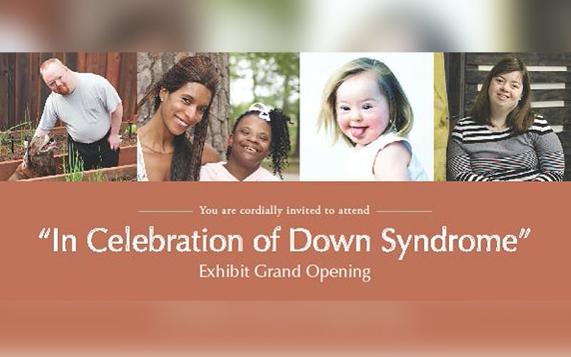 In Celebration of Down Syndrome museum exhibit ad